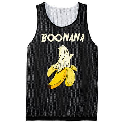 Boonana Funny Cute Banana Ghost Halloween Banana Lover Gifts Mesh Reversible Basketball Jersey Tank