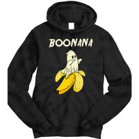 Boonana Funny Cute Banana Ghost Halloween Banana Lover Gifts Tie Dye Hoodie