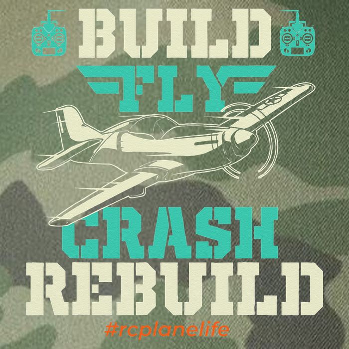 Build Fly Crash Rebuild RC Airplane Pilot RC Plane Legacy Tie Dye Trucker Hat