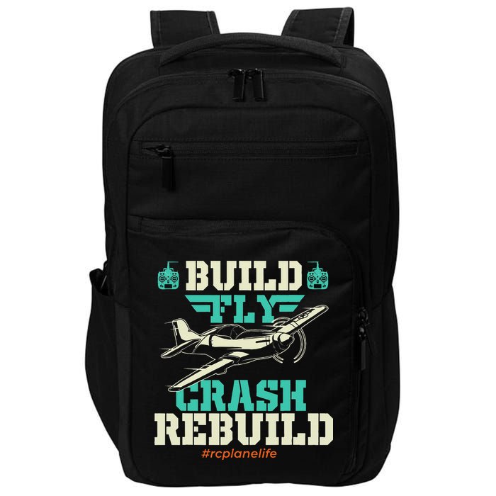 Build Fly Crash Rebuild RC Airplane Pilot RC Plane Impact Tech Backpack