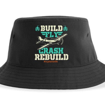 Build Fly Crash Rebuild RC Airplane Pilot RC Plane Sustainable Bucket Hat