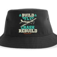 Build Fly Crash Rebuild RC Airplane Pilot RC Plane Sustainable Bucket Hat