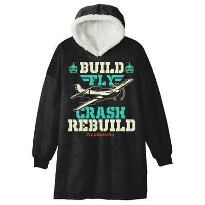 Build Fly Crash Rebuild RC Airplane Pilot RC Plane Hooded Wearable Blanket