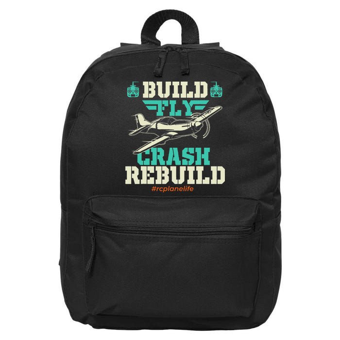 Build Fly Crash Rebuild RC Airplane Pilot RC Plane 16 in Basic Backpack
