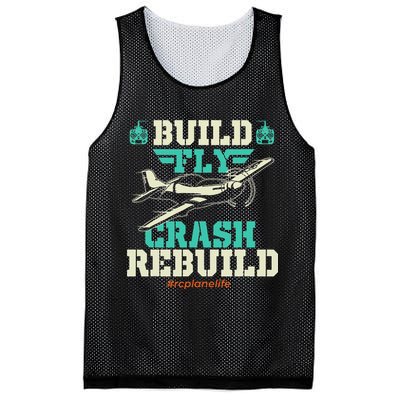 Build Fly Crash Rebuild RC Airplane Pilot RC Plane Mesh Reversible Basketball Jersey Tank