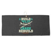 Build Fly Crash Rebuild RC Airplane Pilot RC Plane Large Microfiber Waffle Golf Towel