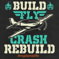 Build Fly Crash Rebuild RC Airplane Pilot RC Plane Trucker Hat