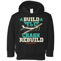 Build Fly Crash Rebuild RC Airplane Pilot RC Plane Toddler Hoodie