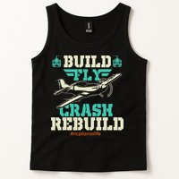 Build Fly Crash Rebuild RC Airplane Pilot RC Plane Tank Top