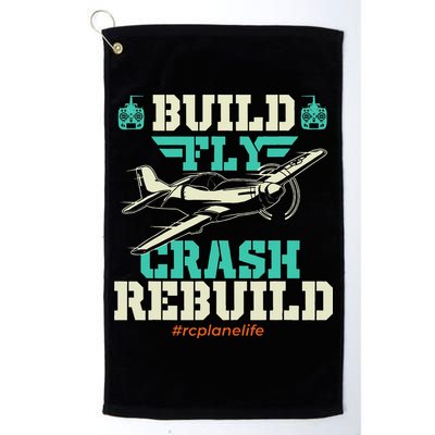 Build Fly Crash Rebuild RC Airplane Pilot RC Plane Golf Towel
