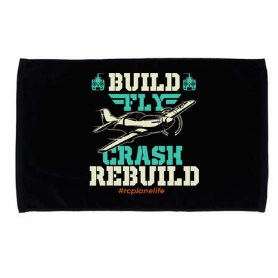 Build Fly Crash Rebuild RC Airplane Pilot RC Plane Microfiber Hand Towel