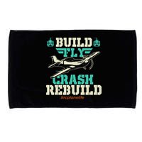 Build Fly Crash Rebuild RC Airplane Pilot RC Plane Microfiber Hand Towel