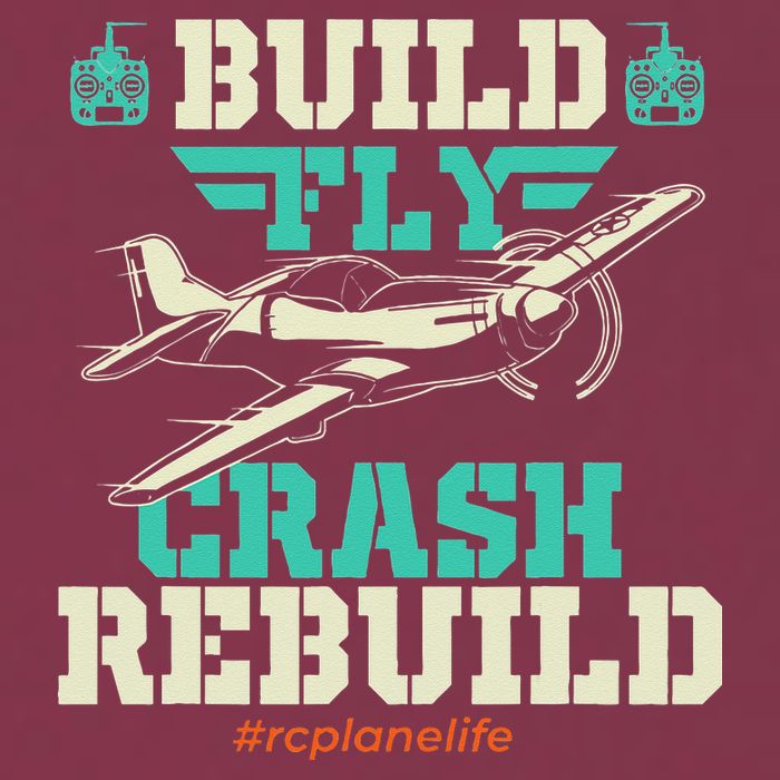 Build Fly Crash Rebuild RC Airplane Pilot RC Plane 16oz Travel Tumbler