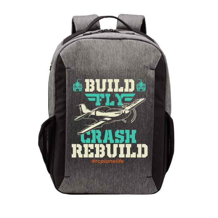 Build Fly Crash Rebuild RC Airplane Pilot RC Plane Vector Backpack