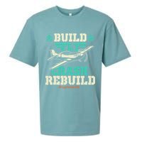 Build Fly Crash Rebuild RC Airplane Pilot RC Plane Sueded Cloud Jersey T-Shirt