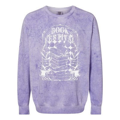 Book Festival Comfort Colors Garment Dyed Heavyweight Colorblast Crewneck Sweatshirt