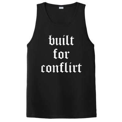 Built For Conflict Funny Gym Workout Lovers PosiCharge Competitor Tank