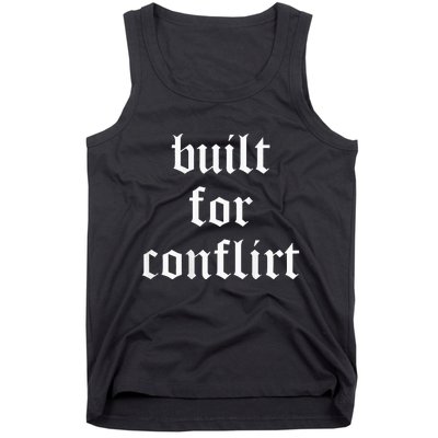 Built For Conflict Funny Gym Workout Lovers Tank Top