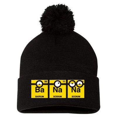 Banana Funny Chemistry Pom Pom 12in Knit Beanie