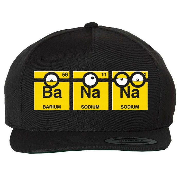 Banana Funny Chemistry Wool Snapback Cap