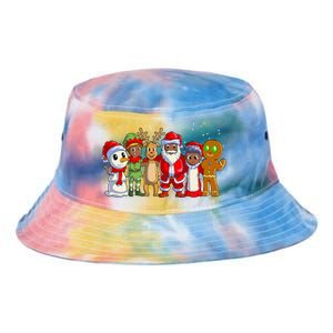 Black Family Christmas Afro African American Santa Xmas Tie Dye Newport Bucket Hat