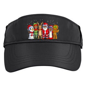 Black Family Christmas Afro African American Santa Xmas Adult Drive Performance Visor