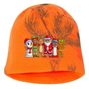 Black Family Christmas Afro African American Santa Xmas Kati - Camo Knit Beanie