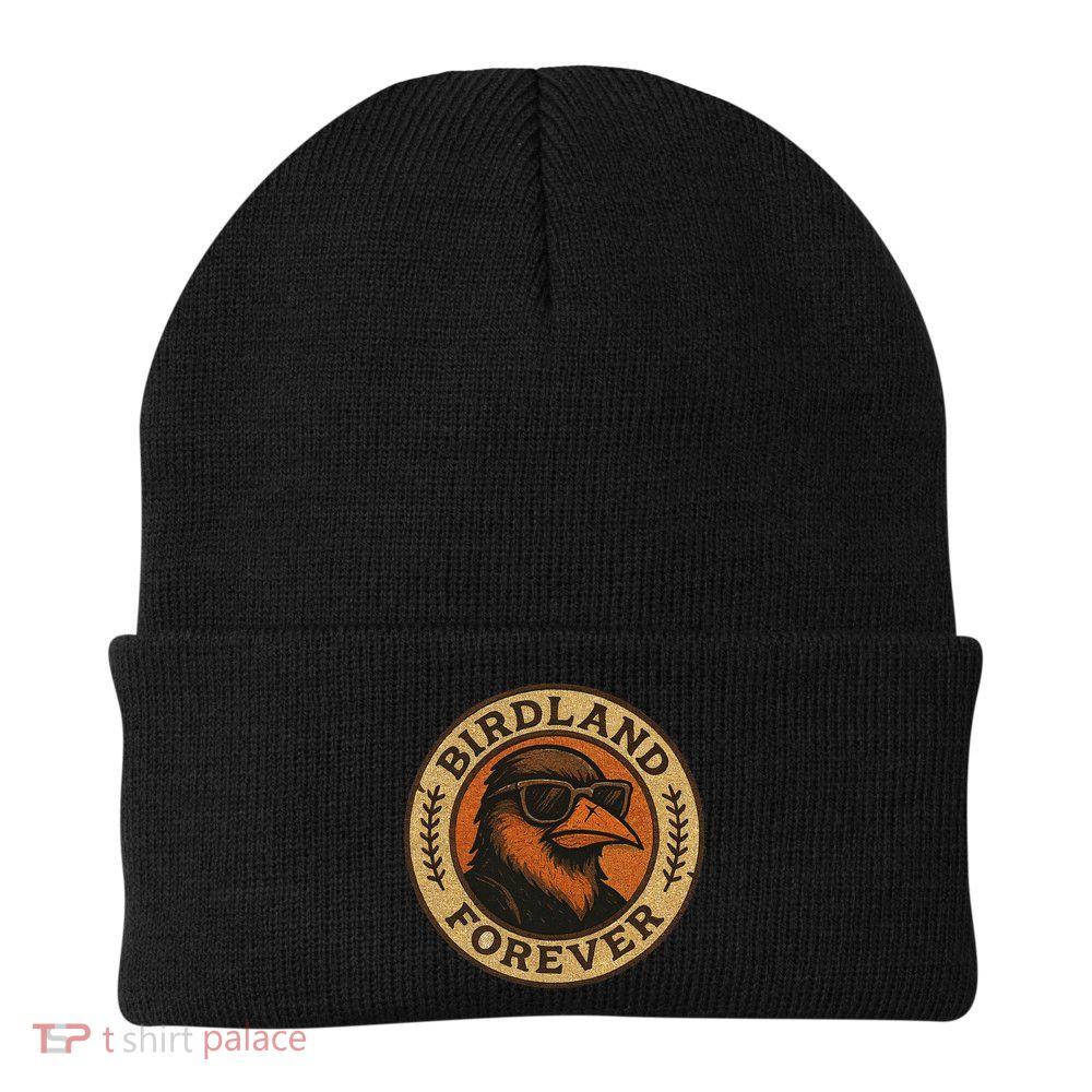 Birdland Forever Cool Retro Oriole Gift For Women Beanie