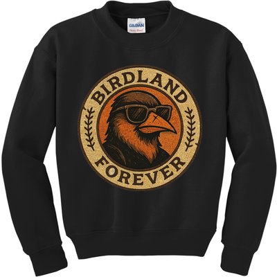 Birdland Forever Cool Retro Oriole Gift For Women Kids Sweatshirt