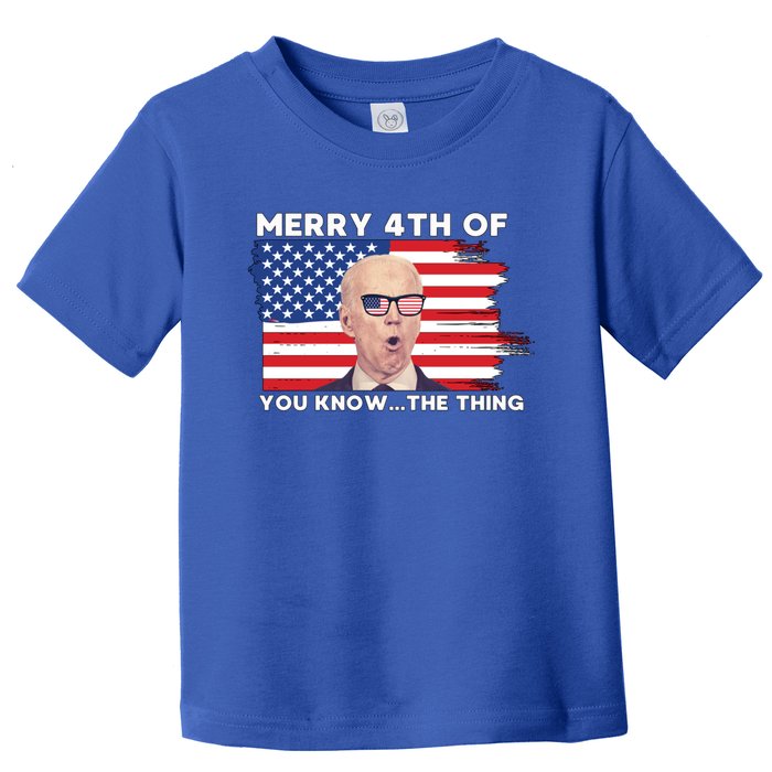 Best Funny Confused Biden Merry 4th Of July Meaningful Gift Toddler T-Shirt