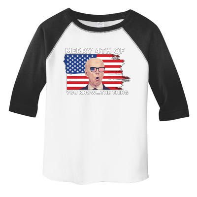 Best Funny Confused Biden Merry 4th Of July Meaningful Gift Toddler Fine Jersey T-Shirt