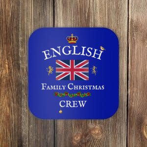 British Family Christmas Crew Union Jack Flag United Kingdom Cool Gift Coaster