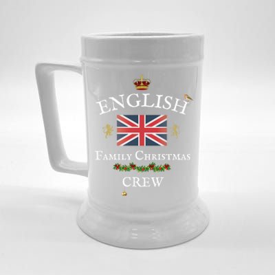 British Family Christmas Crew Union Jack Flag United Kingdom Cool Gift Beer Stein