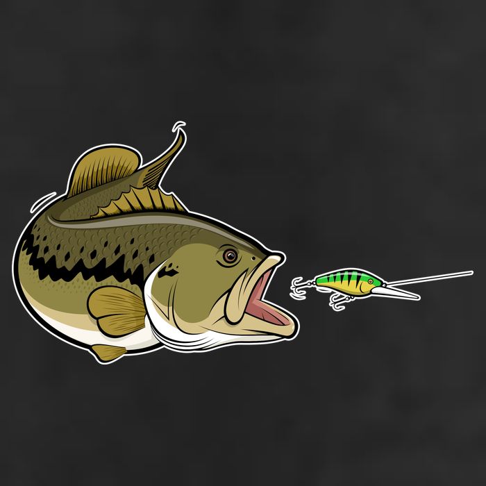 Bass Fish Chasing Lure Hook Fishing Fan Trucker Hat