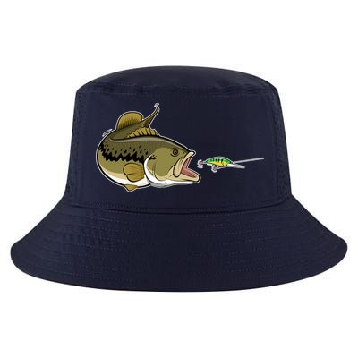 Bass Fish Chasing Lure Hook Fishing Fan Cool Comfort Performance Bucket Hat