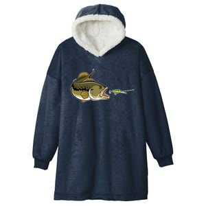 Bass Fish Chasing Lure Hook Fishing Fan Hooded Wearable Blanket