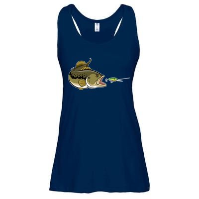 Bass Fish Chasing Lure Hook Fishing Fan Ladies Essential Flowy Tank