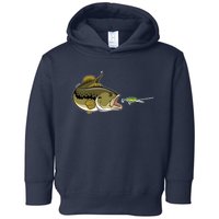 Bass Fish Chasing Lure Hook Fishing Fan Toddler Hoodie