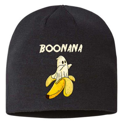 Boonana Funny Cute Banana Ghost Halloween Banana Lover Gifts Sustainable Beanie