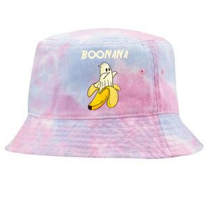 Boonana Funny Cute Banana Ghost Halloween Banana Lover Gifts Tie-Dyed Bucket Hat