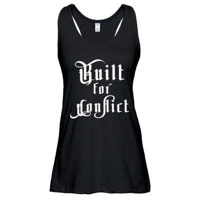 Built For Conflict Resilience Strong Quote Ladies Essential Flowy Tank