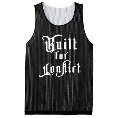 Built For Conflict Resilience Strong Quote Mesh Reversible Basketball Jersey Tank