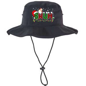 Bruh Funny Christmas Red Green Plaid Teens Boy Xmas Pajamas Legacy Cool Fit Booney Bucket Hat