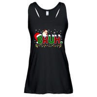 Bruh Funny Christmas Red Green Plaid Teens Boy Xmas Pajamas Ladies Essential Flowy Tank