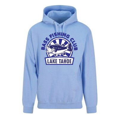 Bass Fishing Club Lake Tahoe Unisex Surf Hoodie