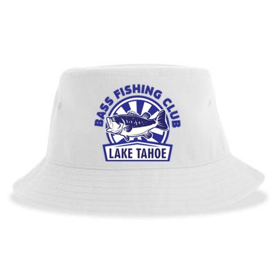 Bass Fishing Club Lake Tahoe Sustainable Bucket Hat