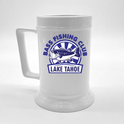 Bass Fishing Club Lake Tahoe Beer Stein