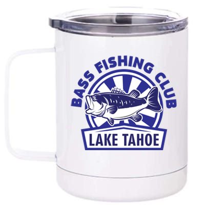 Bass Fishing Club Lake Tahoe 12 oz Stainless Steel Tumbler Cup