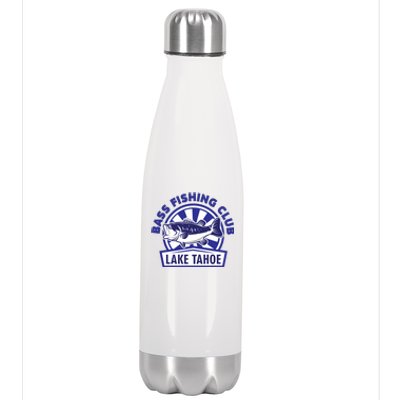 Bass Fishing Club Lake Tahoe Stainless Steel Insulated Water Bottle