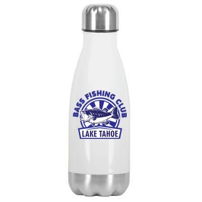 Bass Fishing Club Lake Tahoe Stainless Steel Insulated Water Bottle